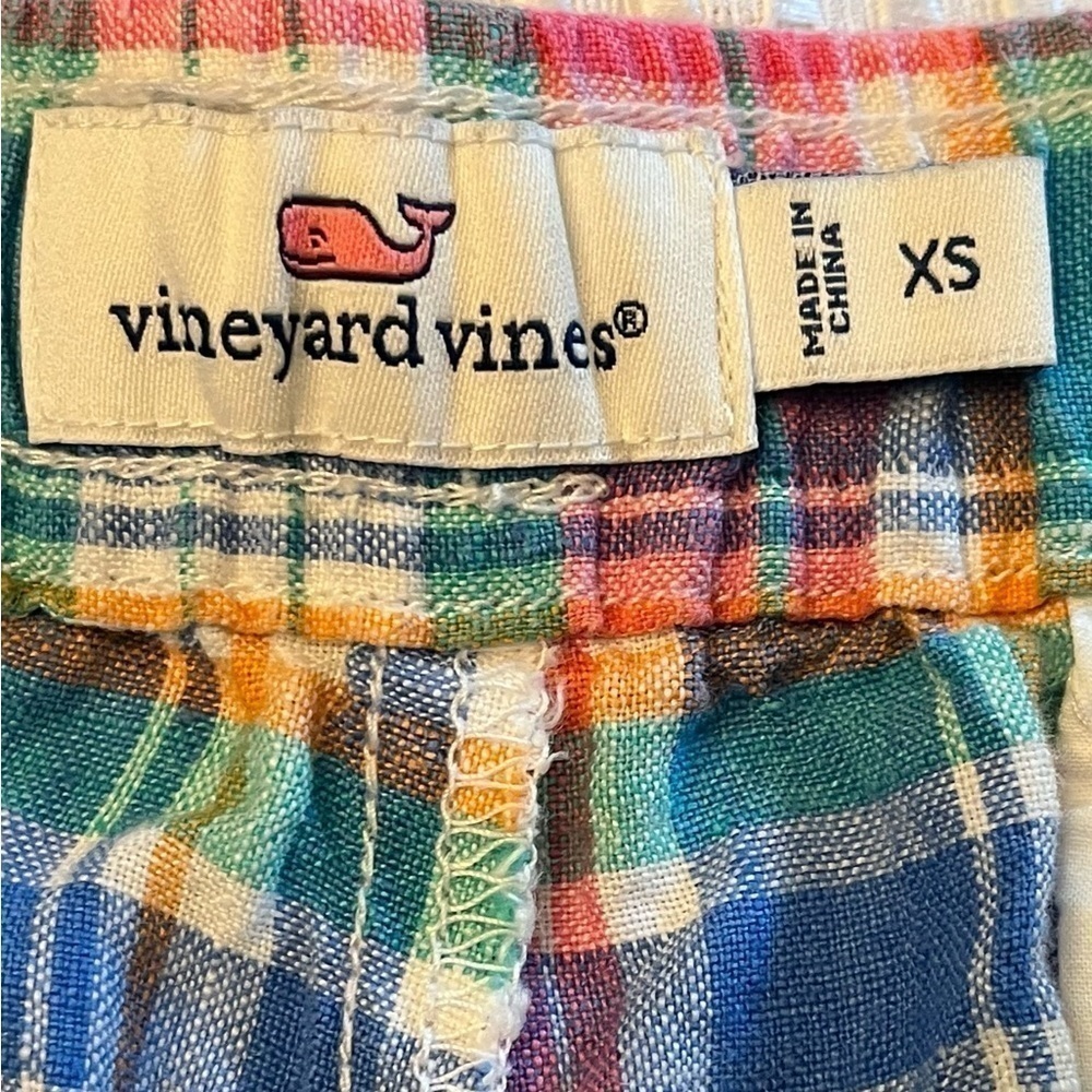 Vineyard Vines Cuffed 100% Linen Shorts Size XS 4 Pockets Cute Fun Summer Staple - Picture 5 of 10